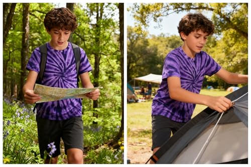 Image of Boys Tie Dye Shirt Size 4-14 Hippies Senior Rainbow Tees T Shirts for Kids | Tees T shirts for Kids