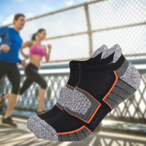Ankle Socks, Low Cut Athletic Breathable cott No-Slip Sport Running Socks for Men Women 3 Pack3