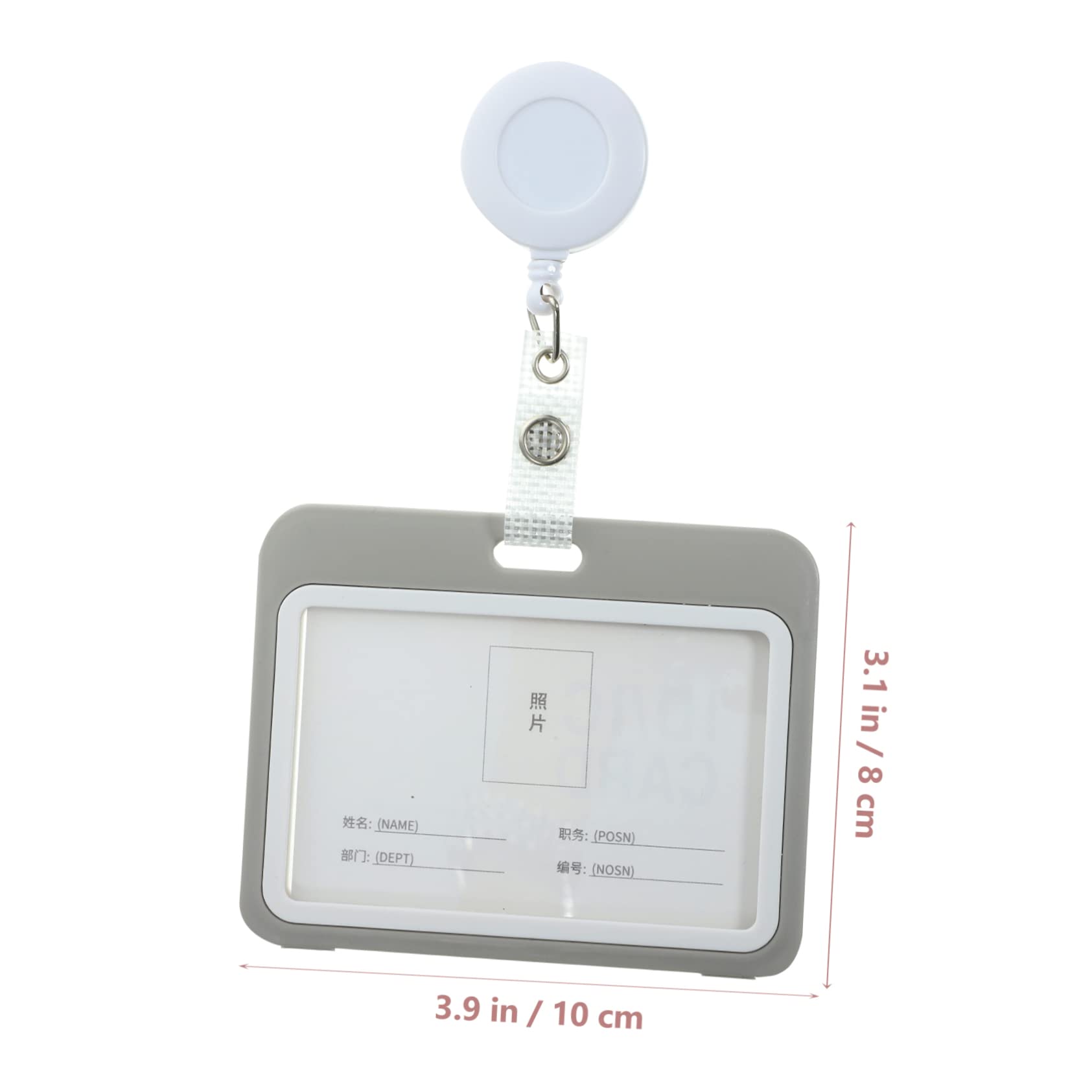 STOBOK 6 Piezas Colgante Telescópico Fácil De Tirar. Mangas De Placa De Nombre Tarjetero Horizontales Personal Tarjeta De Visita Tarjeta De Identificación De Polivinilo