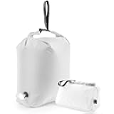 Travel Laundry Bag, Vacuum Compression Dirty Clothes Travel Bag Waterproof Wet Dry Bags Large Capacity Space Saver Bags Reusable Camp Clothes Organizer for Sports Dorm Laundromat (1 Pcs ) (White, M)