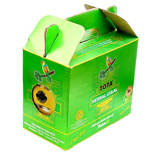 Image of PRINT BHARAT Holi Colour Herbal Colours(500gm). Neon Holi Gulal Pink, Orange, Green, Light Green, Light Pink (Herbal Gulal (15 Quantity))