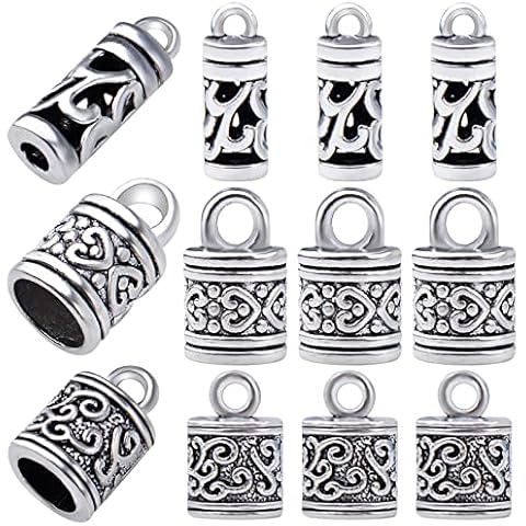 Hmjpng Antique Silver Cord End Caps Cover