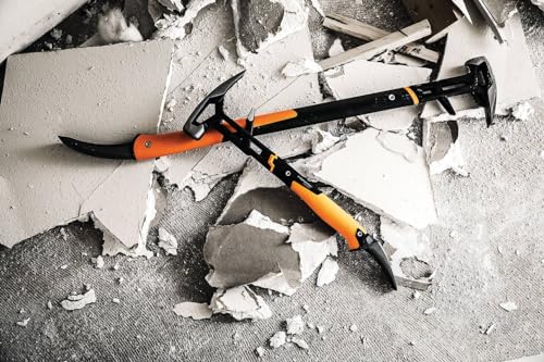 Fiskars Abbruchwerkzeug IsoCore L für eine Vielzahl von Abbrucharbeiten, Länge: 75,3 cm, Gewicht: 2,6 kg, Schwarz/Orange, 1027221