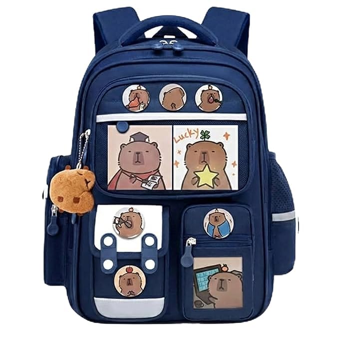 Image of Backpack Bags for Girls, Boys & Women With Multi-pockets, Laptop Bag with Large Capacity Bookbags Waterproof for School, Tuition, College, Camping, Travel