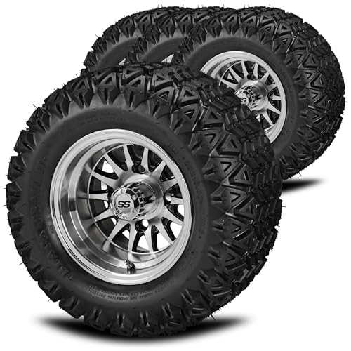 RM Cart - 14-Spoke Black/Machined on 20x10-10 Black Trail II