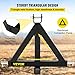 Mophorn 3 Point Trailer Hitch Heavy Duty 2In Receiver Hitch Category 1 33In Hitch Attachments Tow Hitch Drawbar Adapter Black (Heavy Duty Trailer Hitch)