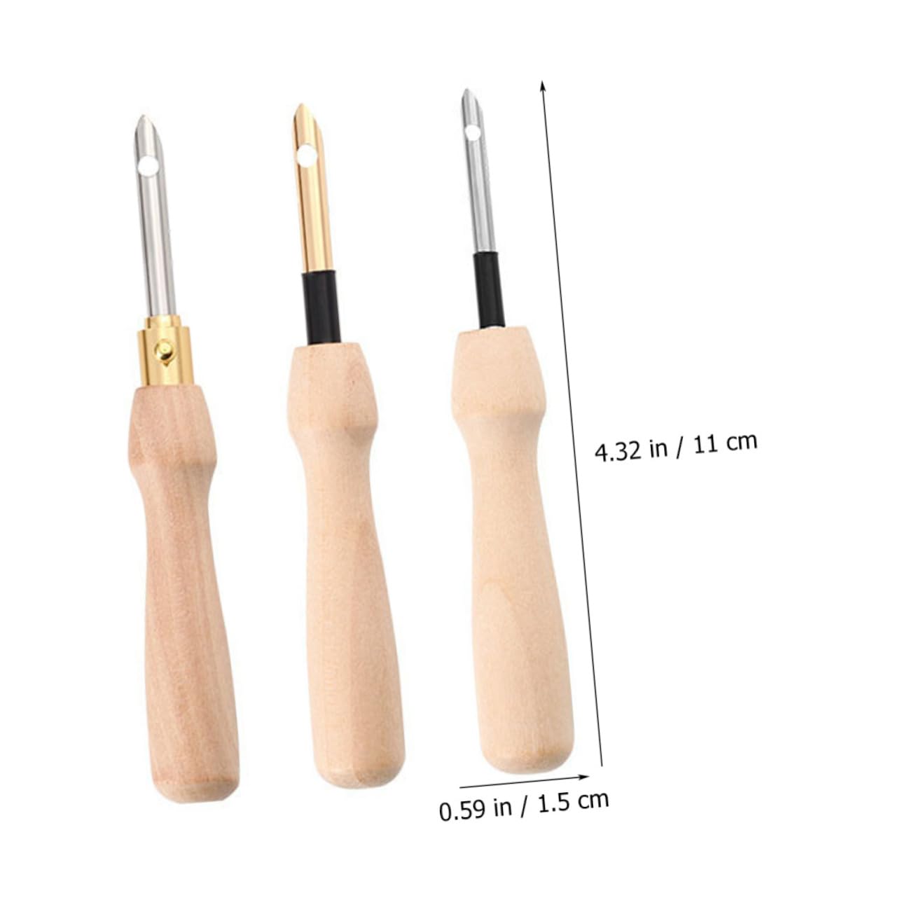 Lurrose 15pièces Aiguilles à Poinçonner Pour Broderie Outils De Couture Et Artisanat Pour Débutants Et Adultes Accessoires Aiguille Poinçon Styles Mixtes