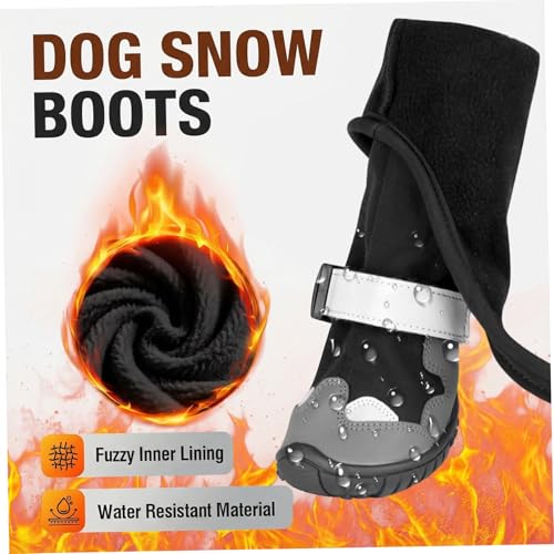 Bottes à bretelles pour chiens antidérapantes et imperméables - 5