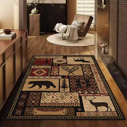 Tapete decorativo con diseño rustic wildlife 3'x5' miniatura 2
