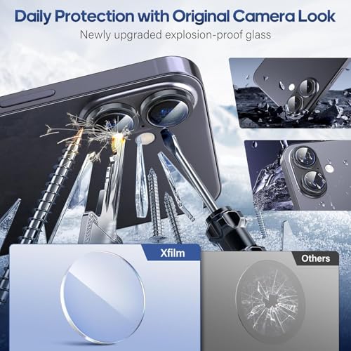Image of for iPhone 17 Camera Lens Protector Original Individual Lens Screen Protector | 9H Hardness, Scratch-Resistant, Case Friendly (Black)