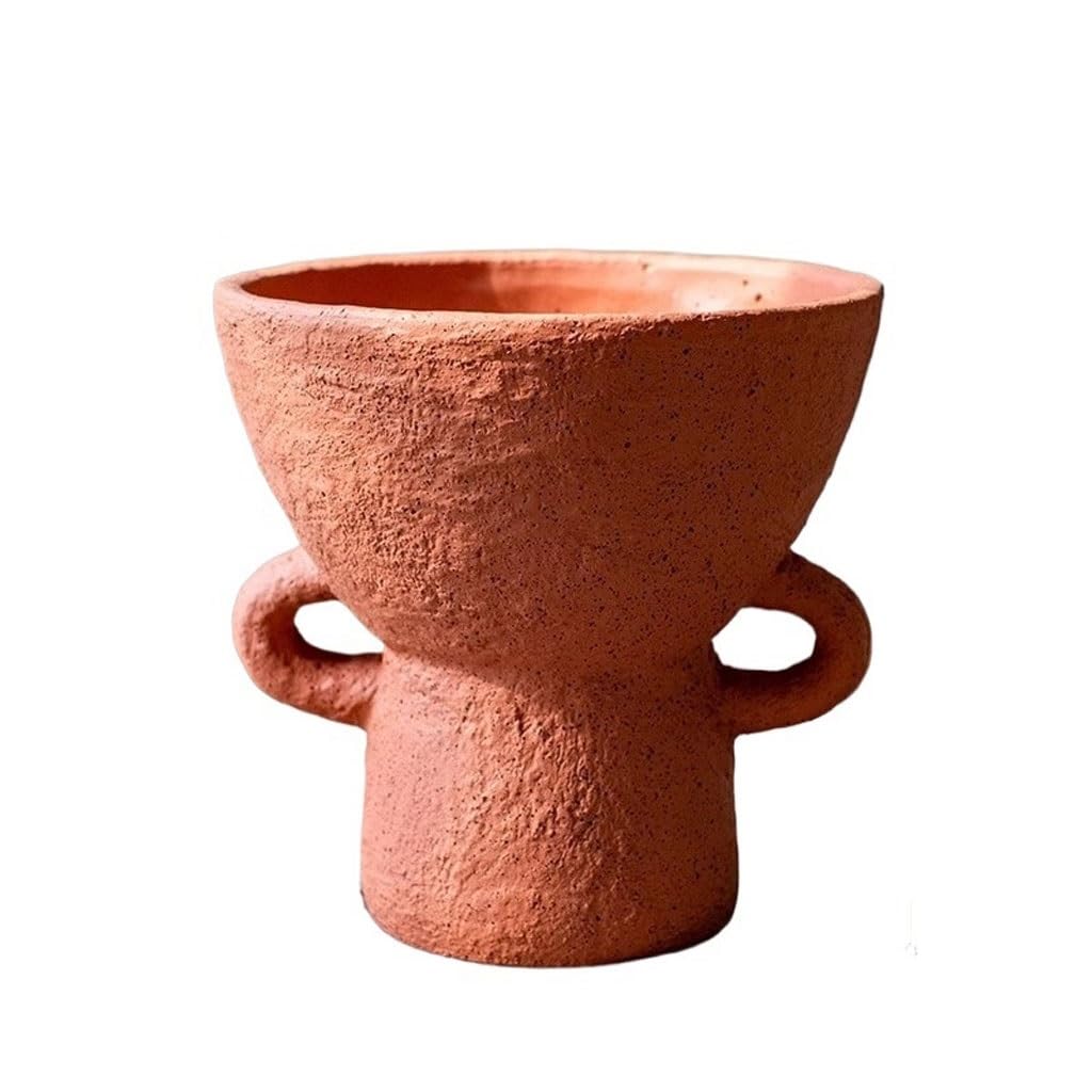GELASIGE Flower Pots Vintage Cement Succulent Orchid Balcony Garden Potted Flower Decoration Outdoor Flower Pots