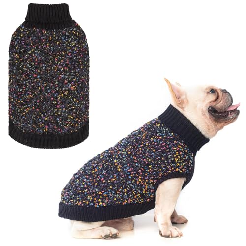 Image of BEAUTYZOO Dog Sweaters for X-Small Dogs, Knit Clothes with Harness Hole