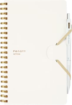 Kokuyo   Note Soft Ring Notebook Penott B6 Deformed 5mm Grid White SU-SP147S5-W