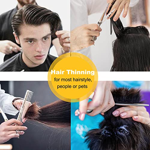 Image of Avenoir Hair Thinning Shears 6.7 Inch | Fine Adjustable Tension Screw, Includes Wipe Cloth, Stainless Steel, Durable and Sharp