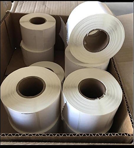 MNM Scales Case of Blank Thermal Label for Detecto DL1030, 12 Rolls/Each Roll 750 Labels