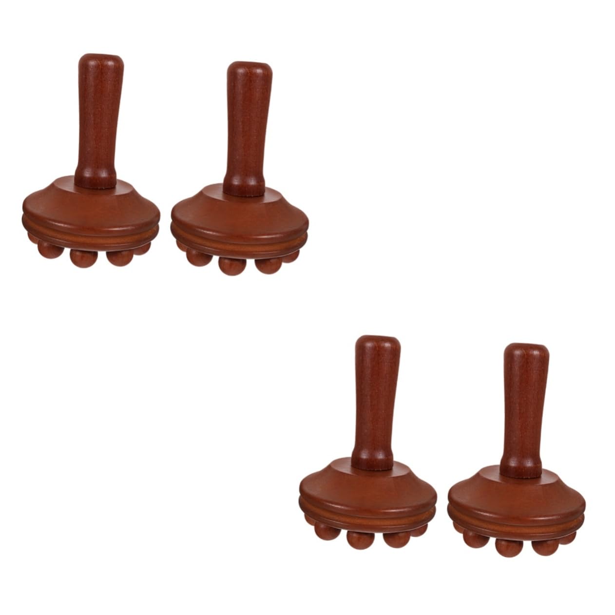 CALLARON 2 Series Herramientas De Masaje Manual Herramienta De Masaje Portátil ador Para El Cuerpo a De Corporal De Mano De Madera 2 Piezas*2