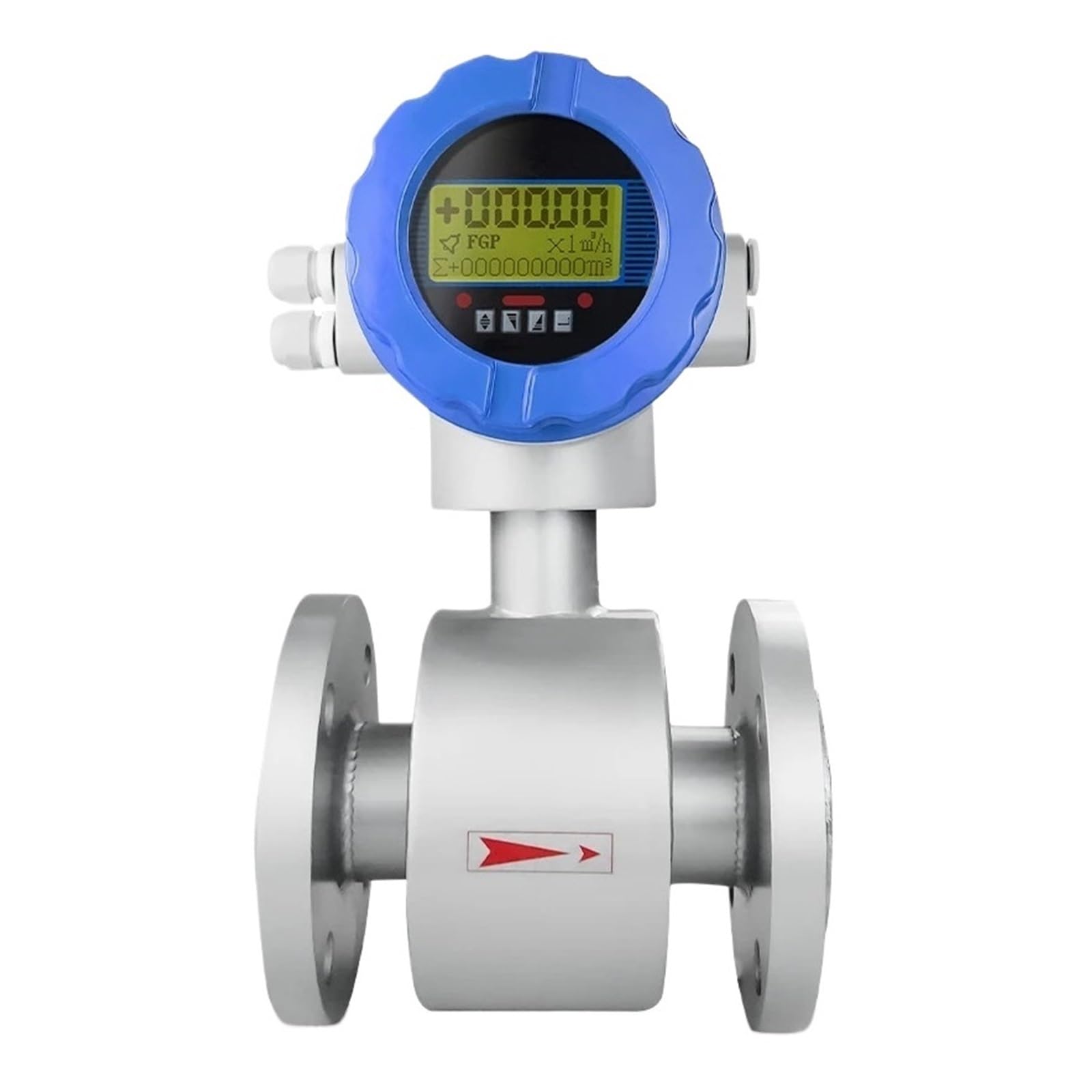 Medidor De Flujo Electromagnético De Alta Precisión del 0,5%, Medidor De Flujo Integrado Electrónico De Agua, 4-20mA (Color : DN20)