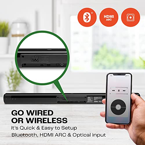 JBL Cinema SB241, Dolby Digital Soundbar with Wired Subwoofer for Extra Deep Bass, 2.1 Channel Home Theatre with Remote, HDMI ARC, Bluetooth & Optical Connectivity (110W) - Image 6