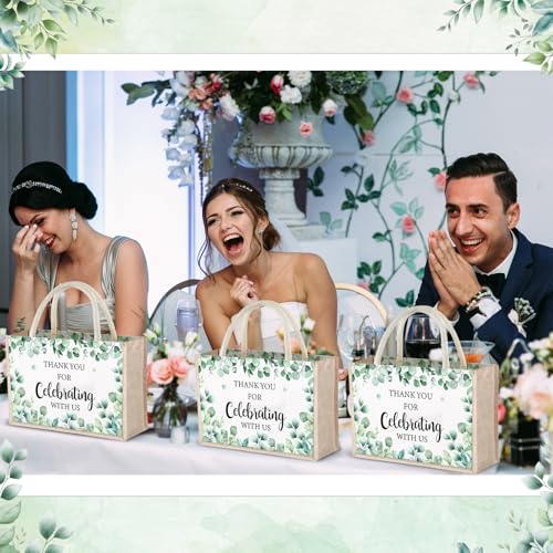 Paterr 12 Pcs Thank You Canvas Bags Bulk with Handles for Women Reusable Appreciation Burlap Toe Bags4