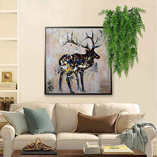 Musdoney Artificial Plants Boston Ferns Fake Vines Hanging Ivy Decor Plastic Greenery For Wall Indoor Outdoor Hanging Baskets Wedding Garland Decor (Pack Of 2) #TOP3