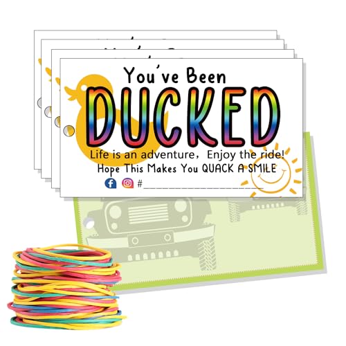 You've Been Ducked, Duck Duck Tag, Duck Ducking Game Card,