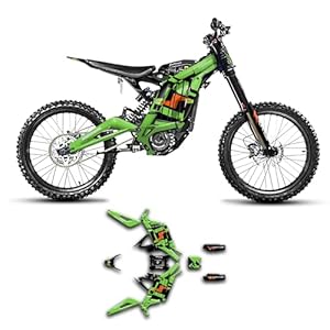 Kungfu Graphics Custom Decal Kit For Surron Sur-Ron Off-Road Motorcycle Dirt Bike Light Bee X Lbx, Green Black Orange, Srx17N086-Green-Ko 11 51+l6lzagol. sl500 . ss300