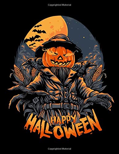 HAPPY HALLOWEEN: Halloween Sketch Book Head Funny Pumkin Cute Halloween Sketchbook for Kids 3-5,7-9 Preschool, and Adult Gift for Baby, Toddlers ... for Doodling, Sketchbook for Young Artists