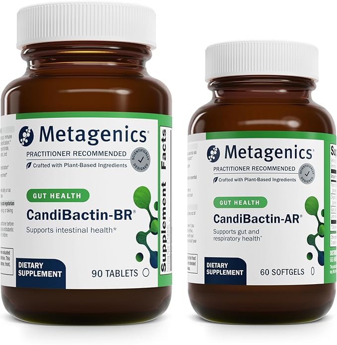 Metagenics Bundle - CandiBactin-BR (90 Tablets) & CandiBactin-AR (60 Softgels) - for Intestinal Support Gut Health & Intestinal Balance