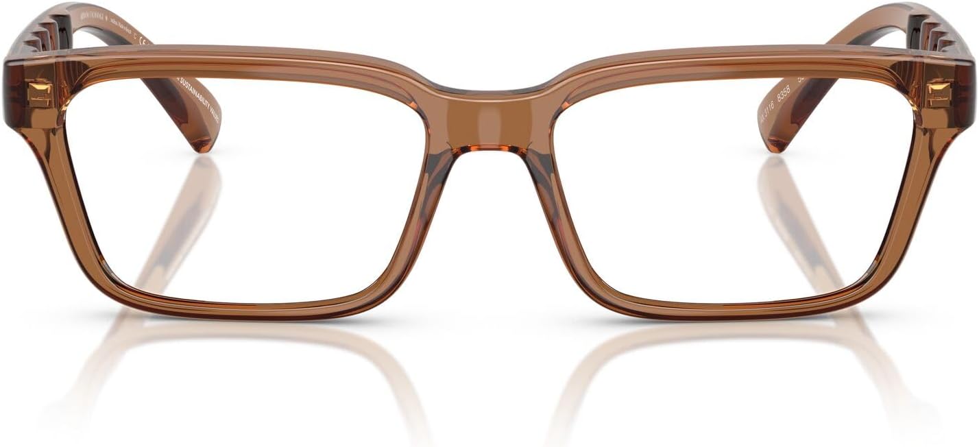 Armani Exchange mens Ax3116 Rectangular Prescription Eyewear Frames