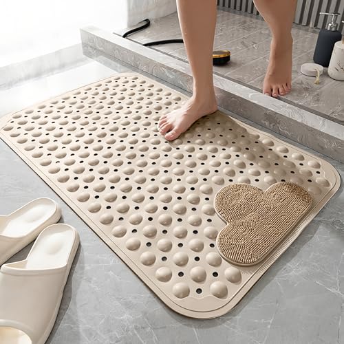 La Mejor Selección de Tapete para regadera disponible en línea para comprar. 42 BYCRAY Alfombrilla para Bañera, Alfombrilla de Baño Antideslizante, Alfombrilla Antideslizante de Silicona para Baño con Ventosas,esteras exfoliantes para bañera y Ducha -...