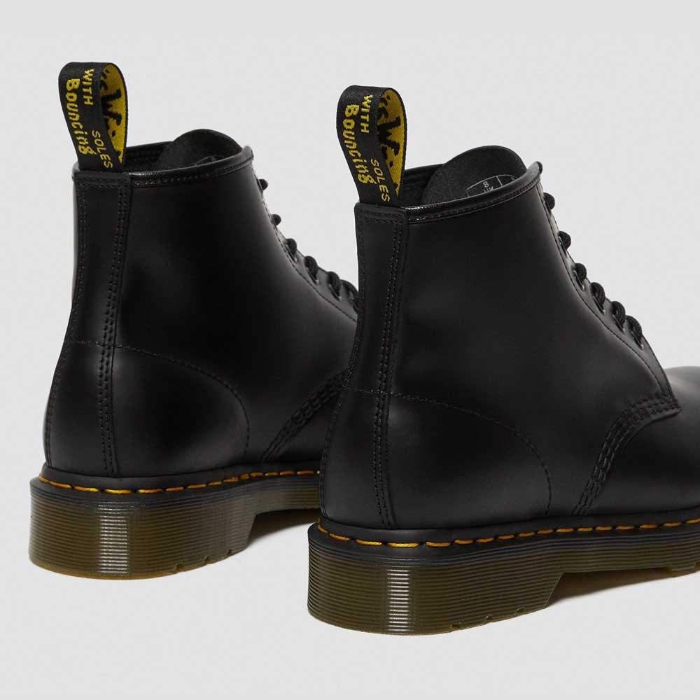 Dr. Martens 101 Smooth Stivaletti con Lacci, Unisex - Adulto, Nero (Black Vintage), 44 EU