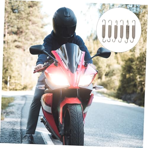 NOLITOY 6stücke Auspuffsystem Federn Voll Drehbare Rostfreie Spannfedern Zur Sicheren Montage Für Auspuffrohre Für Motorräder Und Roller