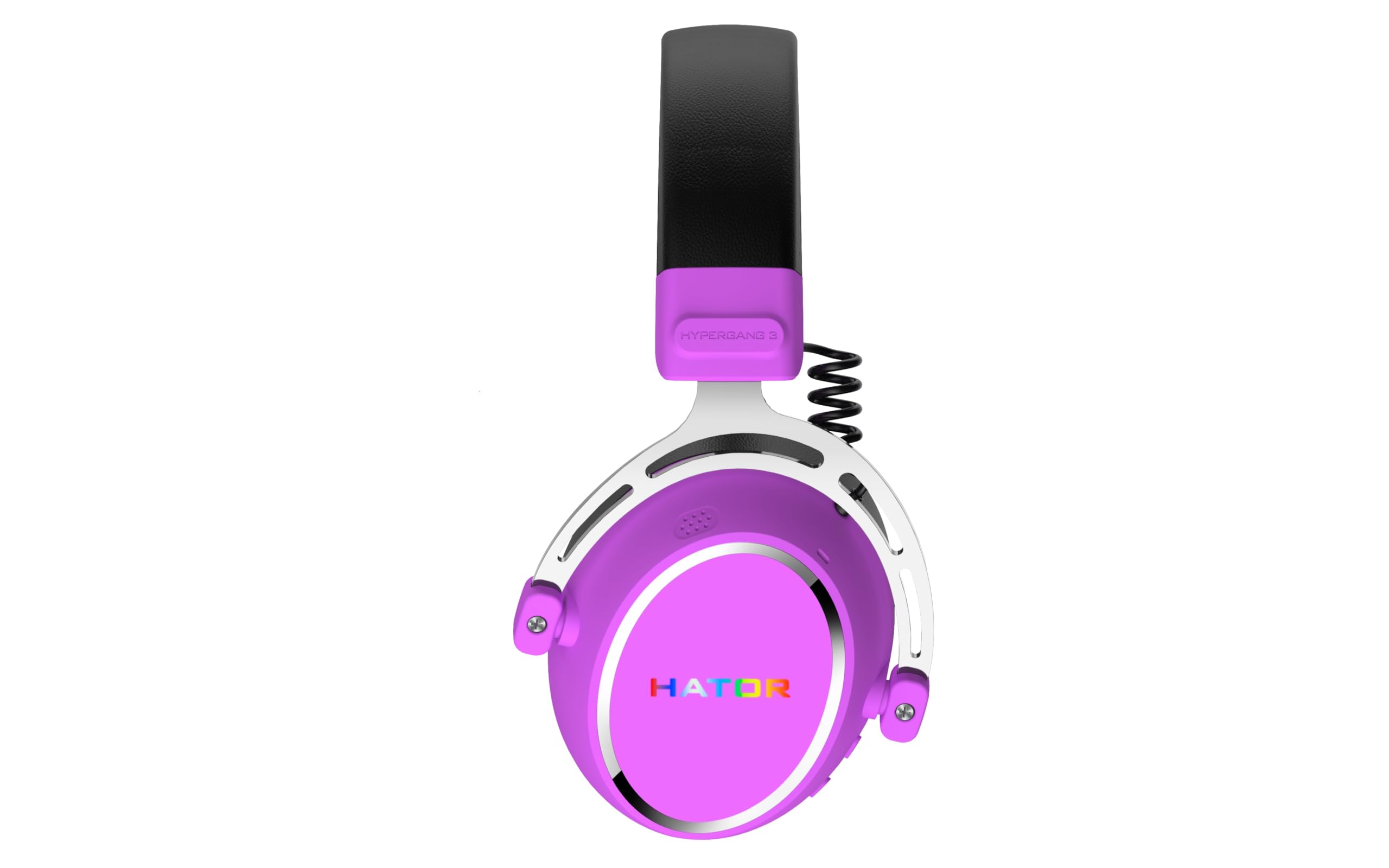 HATOR Hypergang 3 - Auriculares inalámbricos para videojuegos, audio Hi-Res, Híbrido ANC, batería 45h, audio espacial, Bluetooth y 2,4 GHz, micrófono extraíble, RGB, seguimiento de cabeza, aplicación