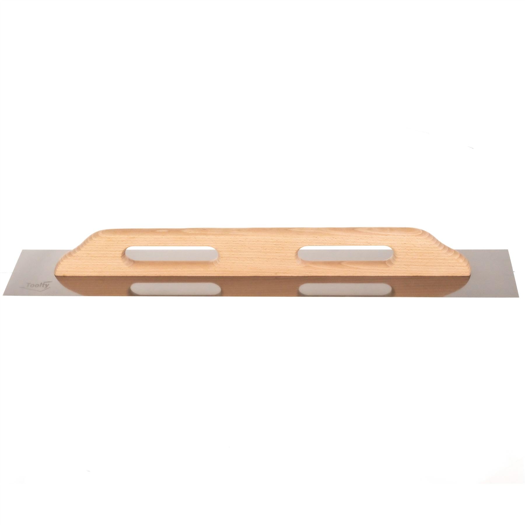 Toolty Multi-Colour Smooth Stainless Steel Trowel With Wooden Handle 780Mm (30.7") For Plastering Rendering Tiling Finishing Work Diy Tlty-5900