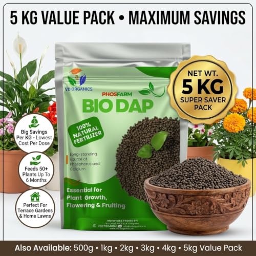 Image of Bio Dap Organic Fertilizers for Plants 3kg, Granules | Organic Plant Fertilizer & Food, Faster Root Growth, Healthy Flowering & Fruiting | Indoor & Outdoor, Home & Garden, Vegetable