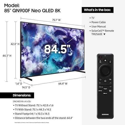 Samsung 75 inch QN900C 8K TV