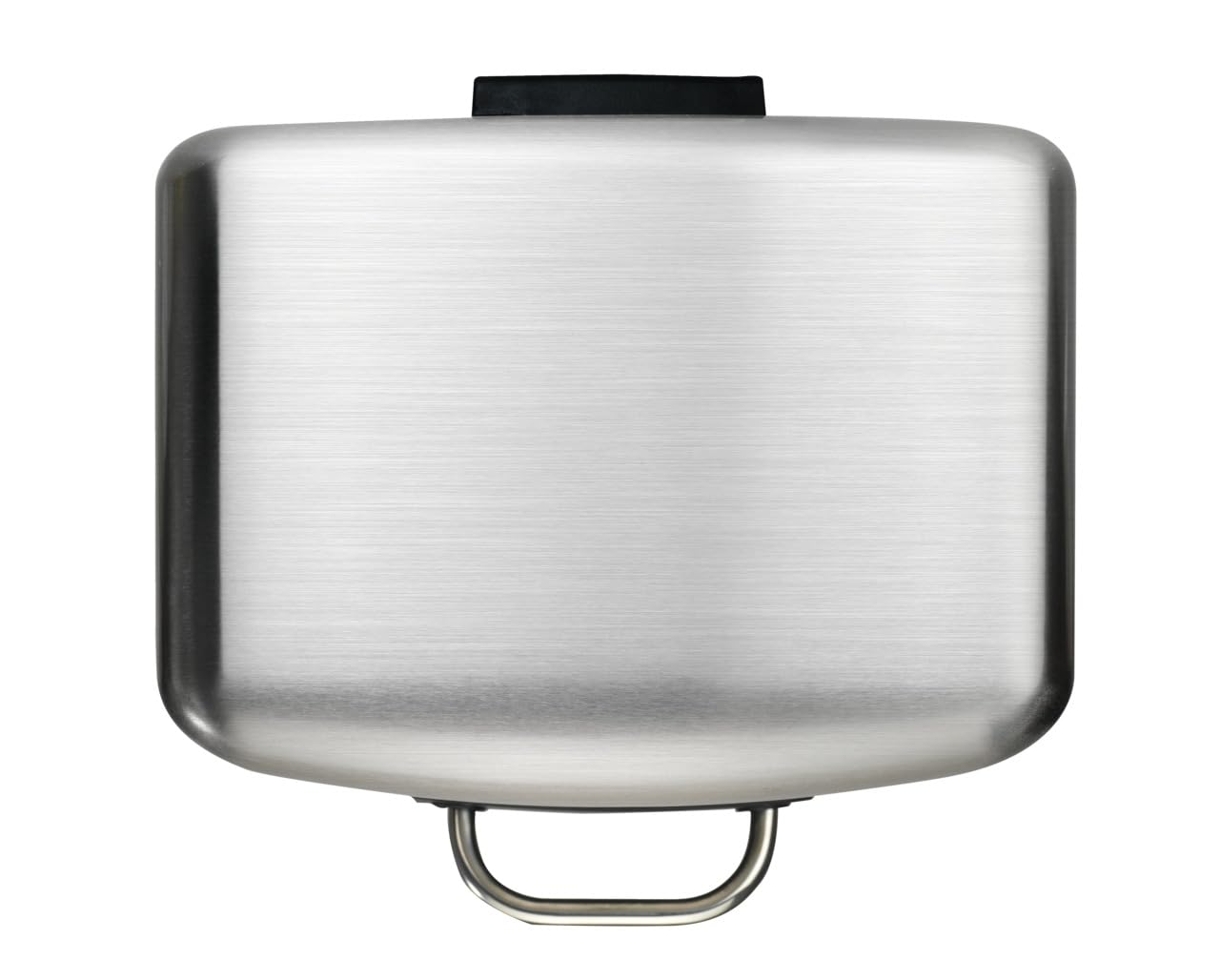 WENKO Treteimer Studio Easy-Close 6 L Edelstahl Mattiert - Mülleimer mit Absenkautomatik, Anti-Finger-Print Fassungsvermögen: 6 l, Edelstahl rostfrei, 23 x 32 x 22.5 cm, Satiniert
