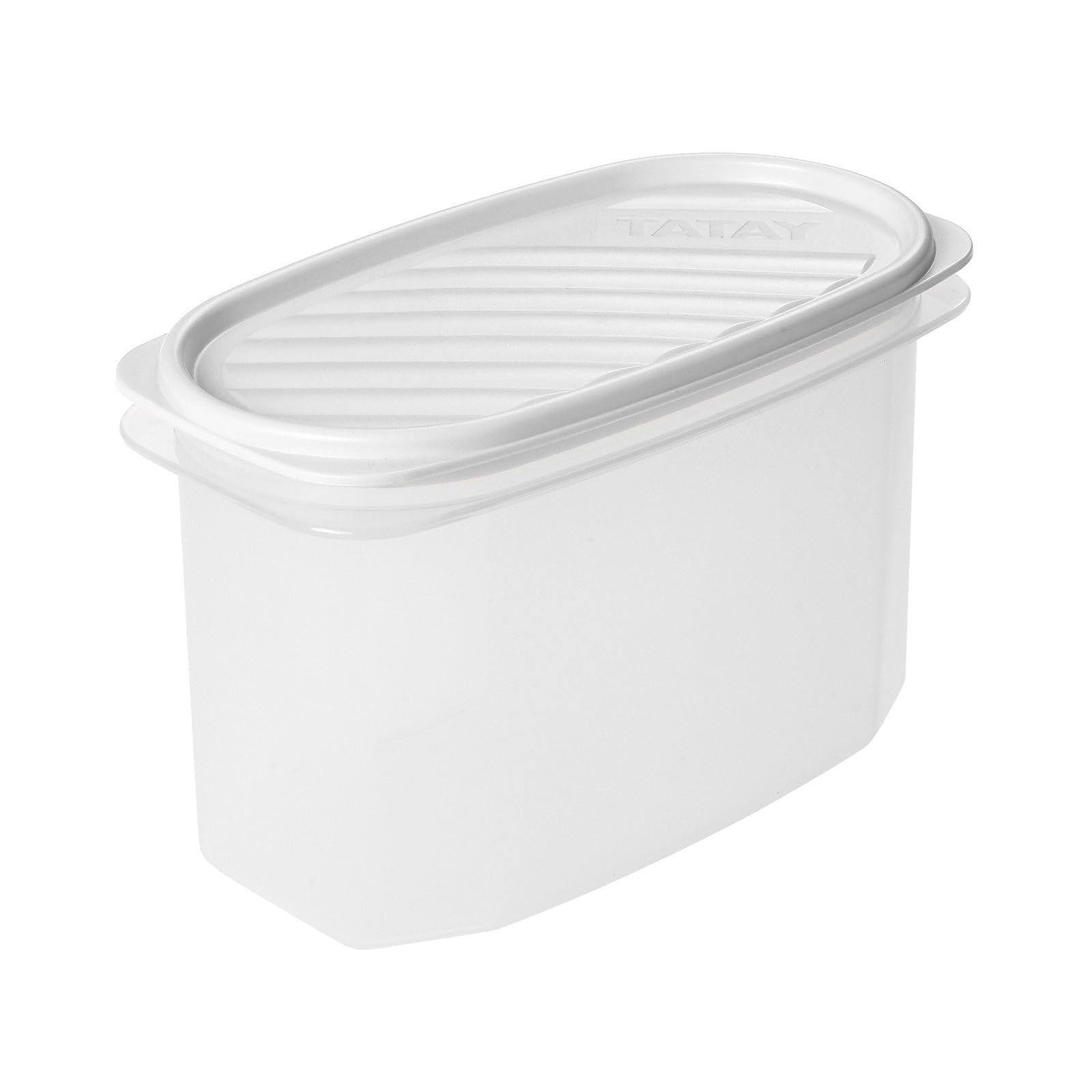 TATAY Food Container 1.2L Top Flex | Pressure Lid | Plastic Food Containers with Lids | Microwave, Dishwasher, Fridge & Freezer Safe | BPA-Free Plastic | 18.4x9.7x12.2 cm, White