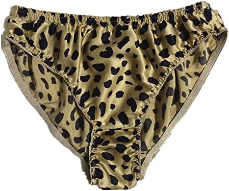 Mens Pure Silk Panties Satin String Bikini 100% Mulberry Silk Underwear for Men Basic Briefs Tanga XX-Large