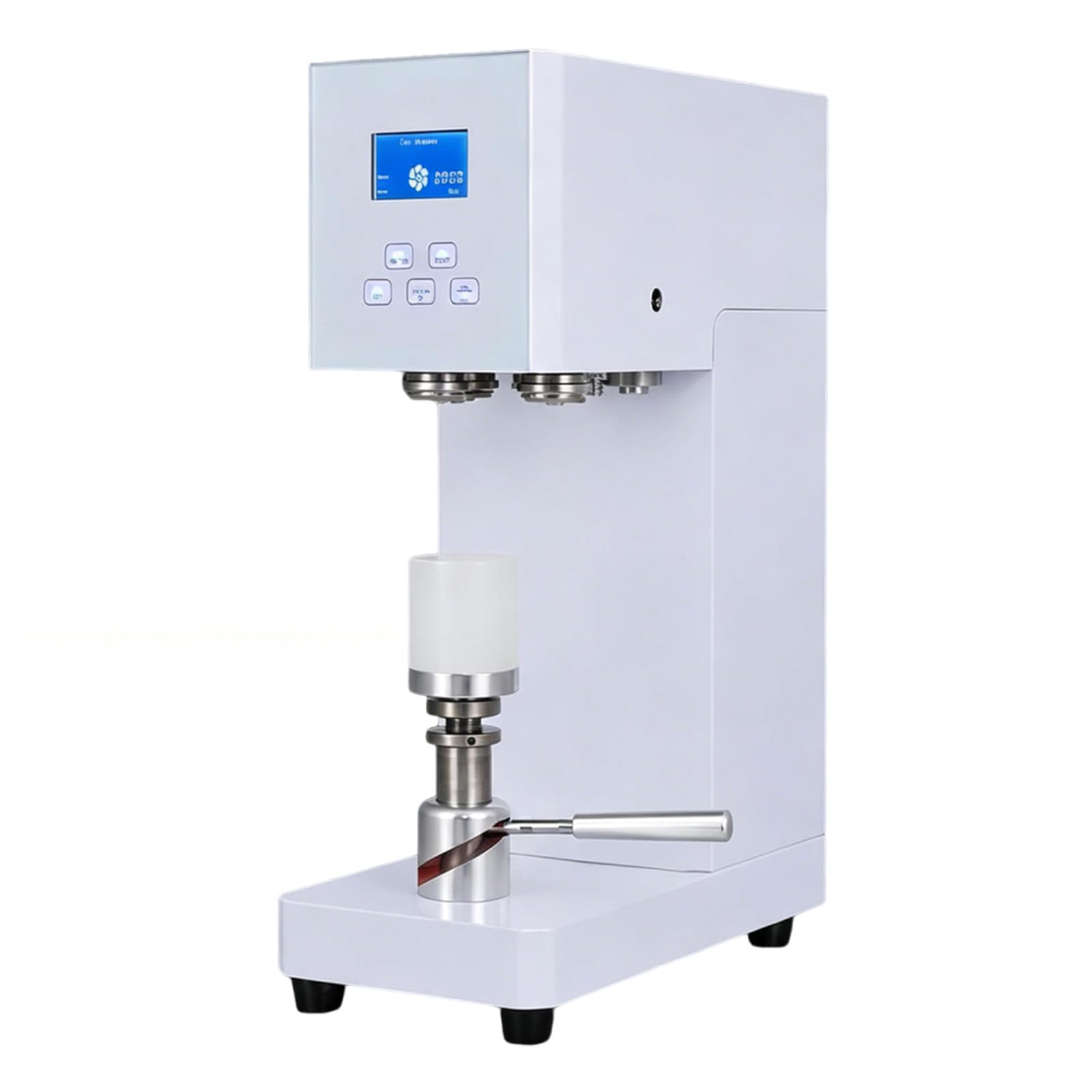 MIAOXIAOLONG 370W Semi-Auto Can Sealer with LED Display White