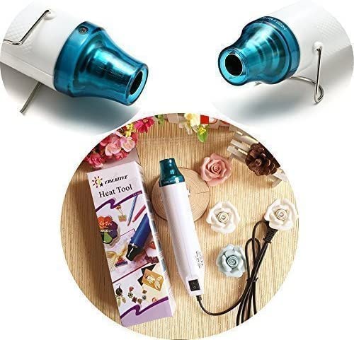 Image of Handheld Mini Hot Air Gun, 220V 300W Portable Mini Heat Gun Multi-Function Electrical Heat Tool for DIY Craft Embossing, Shrink Wrapping PVC, Drying Paint, Clay, Rubber Stamp