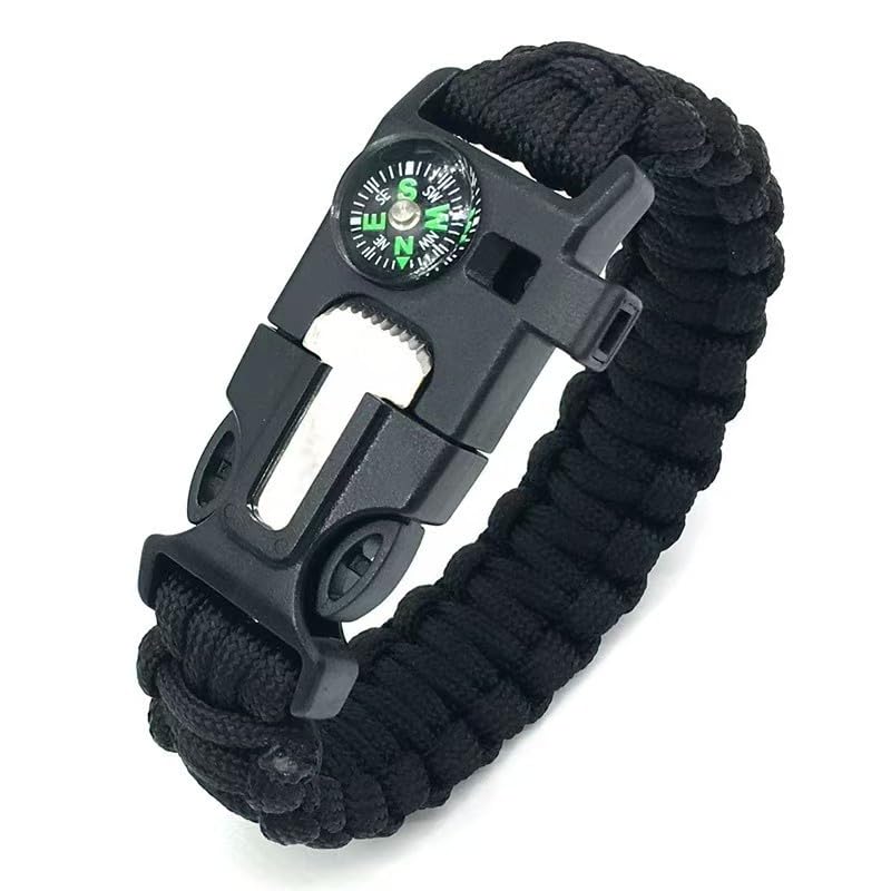TIANMIMISM Paracord Wristband for Outdoor Sport Tactical Survival Parachute Bracelet, Essential for...
