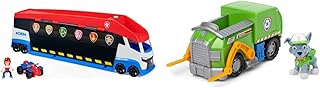 PAW Patrol Transforming PAW Patroller, Kids’ Toys for Ages 3 and up & Rocky’s Recycling Truck Vehicle with Collectible Figure, for Kids Aged 3 Years and Over