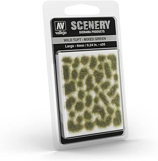Mixed Green Wild Tuft Large 6mm / 0.24 in. Vallejo Paints