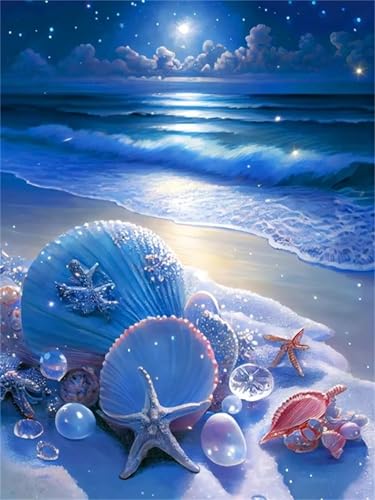Peinture Diamant Bord de Mer 5D pour Décorer un Salon Style Marin