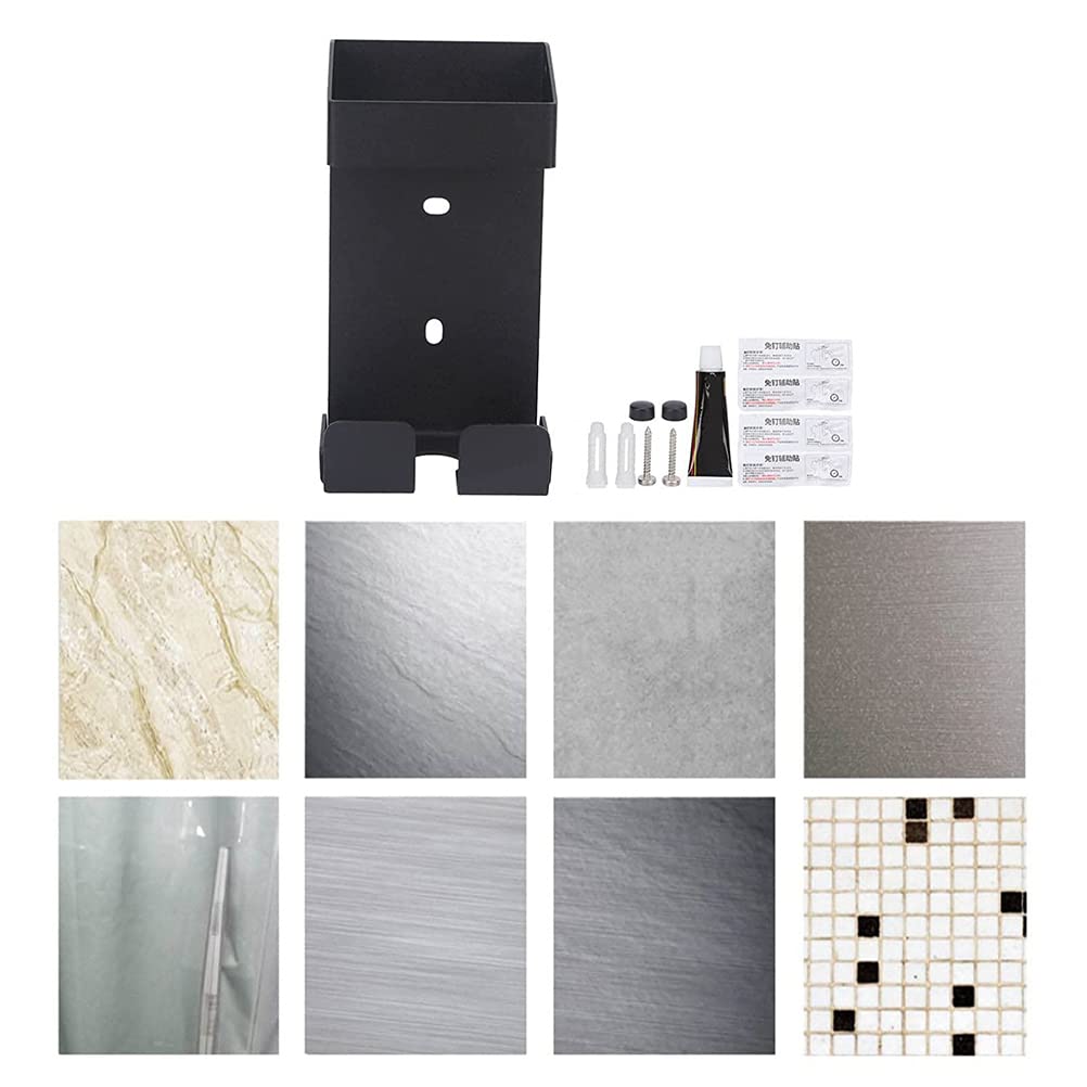Soporte para secador de pelo de acero inoxidable para montaje en pared, soporte para rizador, cesta organizadora de almacenamiento de herramientas de peinado para sostener secador de pelo,
