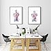 kldfig Toile Art Imprimé Image Muscles Humains Nordique Affiche Squelette Anatomie Aquarelle Peinture Corps Décoration Murale-40 * 50 cm sans Cadre-2 pièces