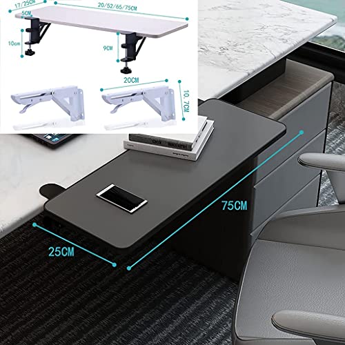 Supporto Porta Tastiera Scorrevole Vassoio Estraibile per sotto La Scrivania Ergonomico per Allevia Laffaticamento Muscolare B75 x 25CM