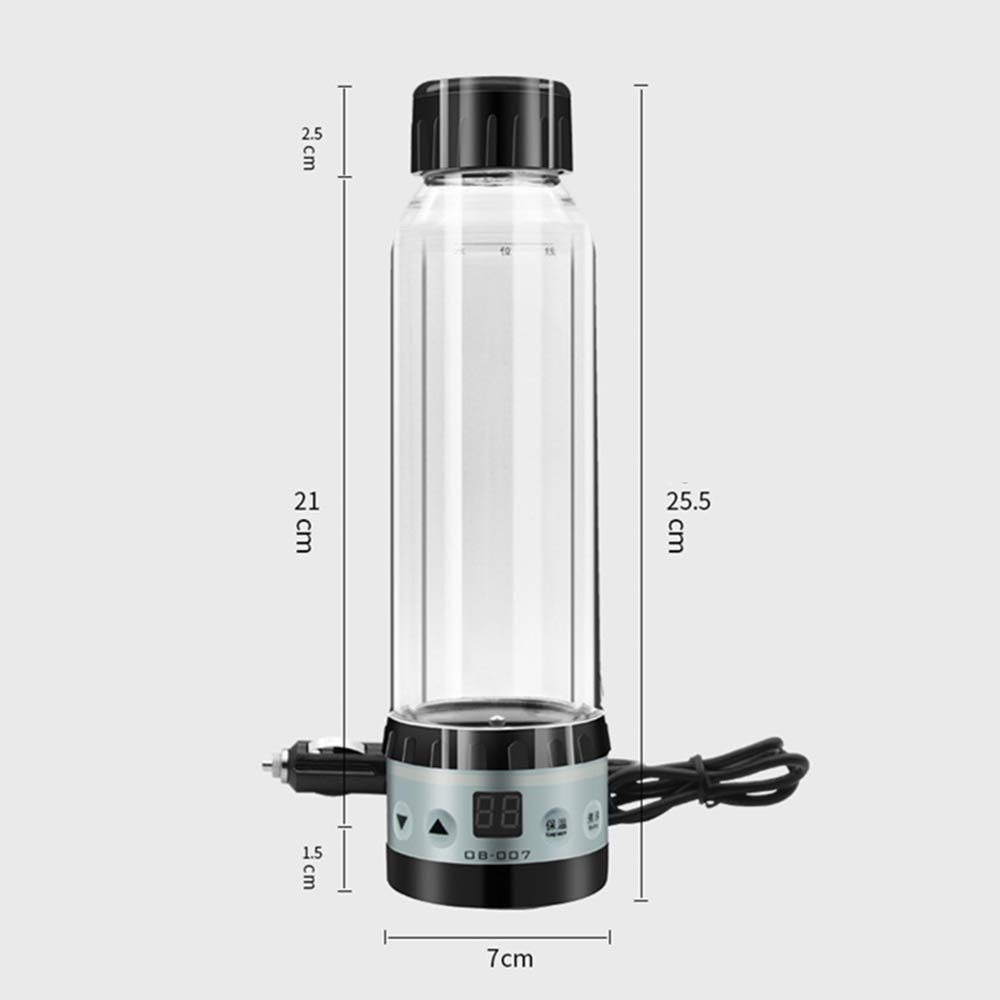 12V / 24V Coche Calentador Calentador Portátil Viaje Botella Calentador de Agua Calefacción Copa eléctrica 280ml Hervidor de Agua Hervidor de Agua Auto Accesorio