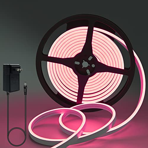 Lucienstar Neon Led Strip 10m - Flexible Neon Led Strip Steuerung mit Fernbedienung/App, Musik synchronisation, mehreren Modi, ip65 Wasserdicht RGB Neonlicht, Neonstreifenleuchten (4M)